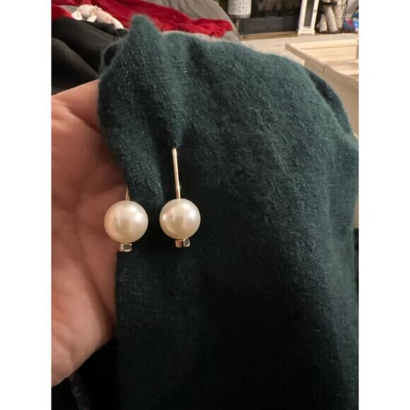 NWT Antonio Melani size large dark green cashmere sweater bell sleeves - Picture 6 of 6